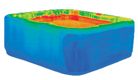 Thermal image of the Bullfrog spas X5L hot tub